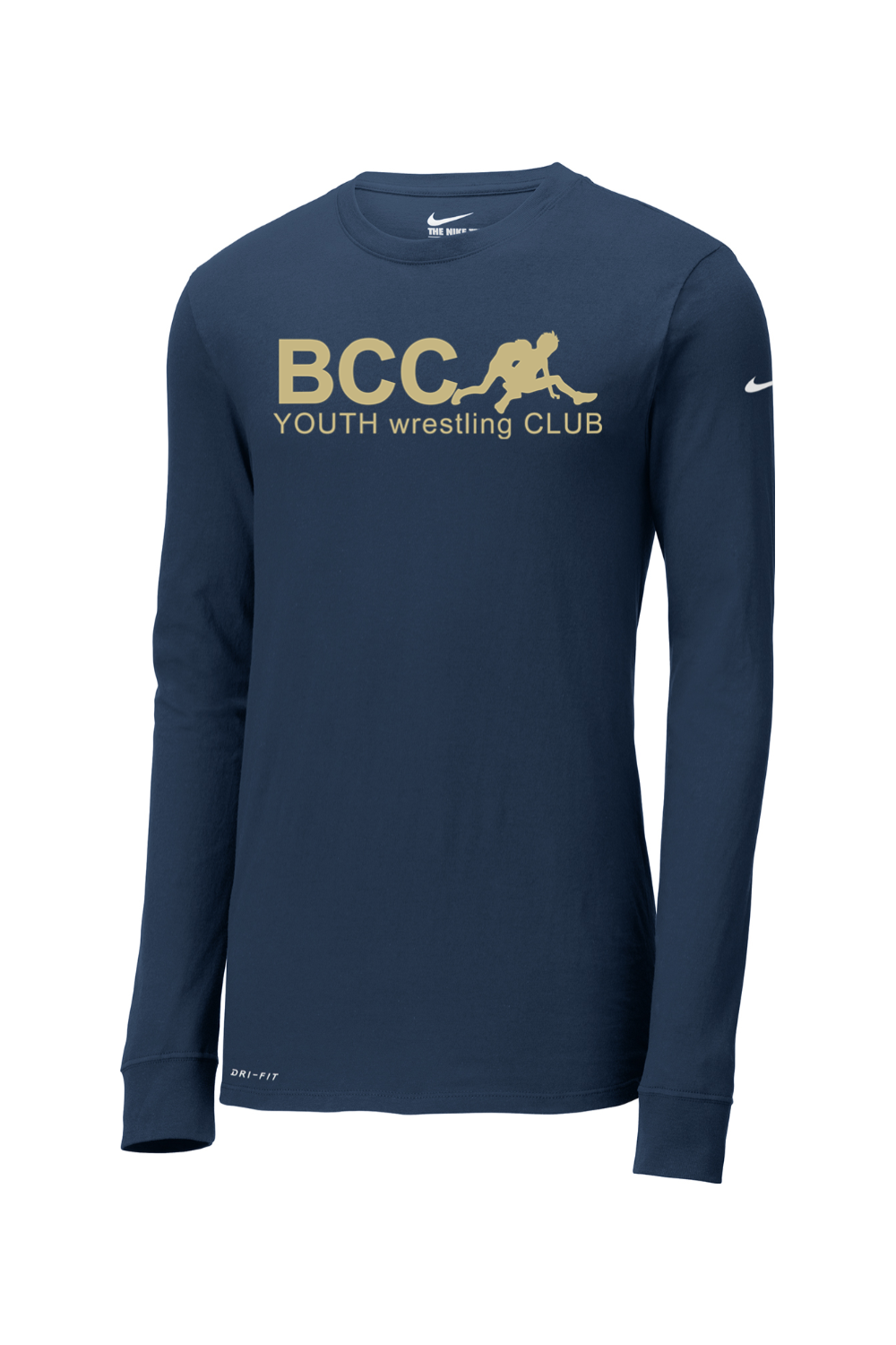 BCC Youth Wrestling Nike Dri-FIT Cotton/Poly Long Sleeve Tee