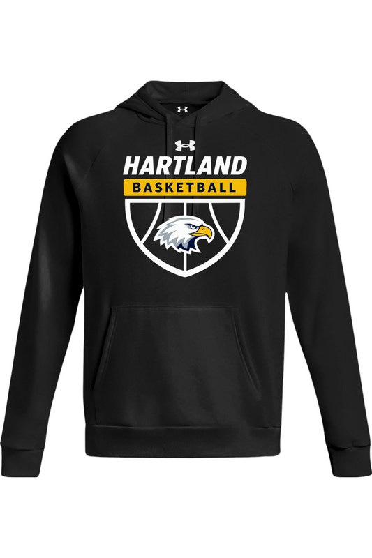 Hartland Basketball Under Armour Men's Rival Fleece Hooded Sweatshirt