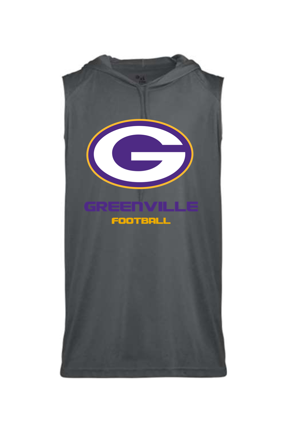 Greenville Football Sleeveless Youth Hood Tee