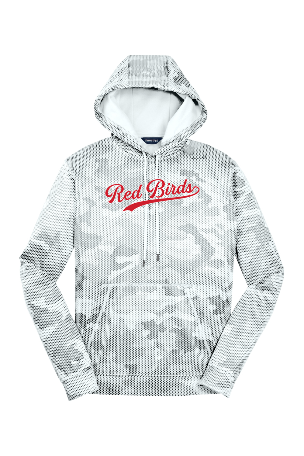 Marion Redbirds Baseball DTF CamoHex Fleece Hooded Pullover