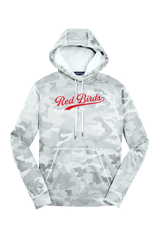 Marion Redbirds Baseball DTF CamoHex Fleece Hooded Pullover