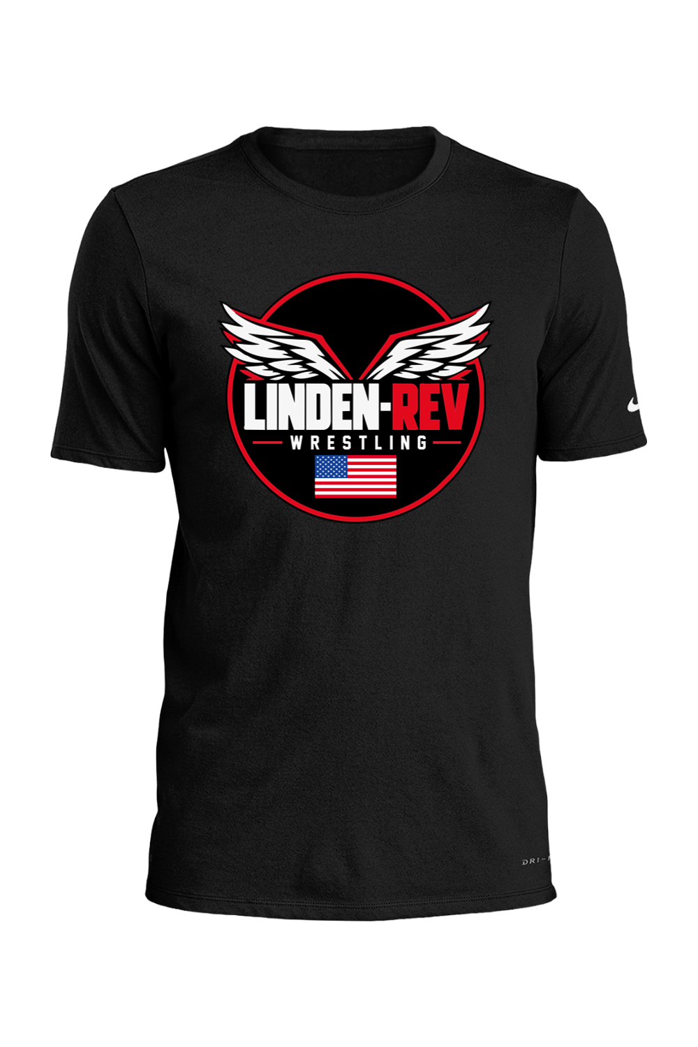 Linden Rev Wrestling DTF Nike Dri-FIT Cotton/Poly Tee