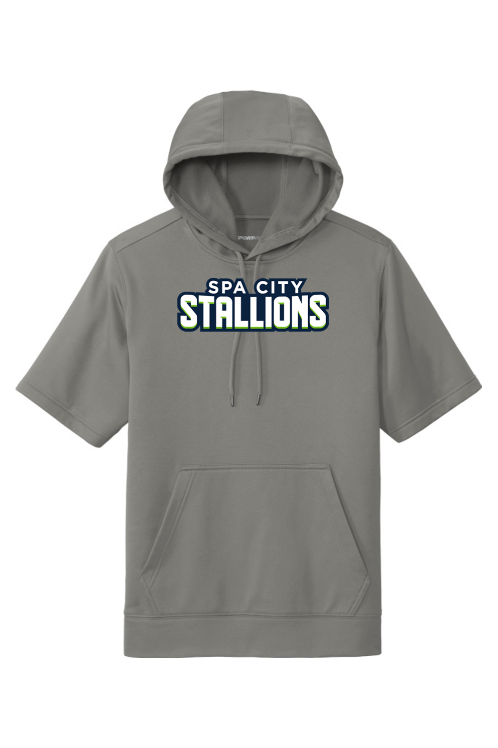 Spa City Stallions DTF Fleece Short Sleeve Hooded Pullover