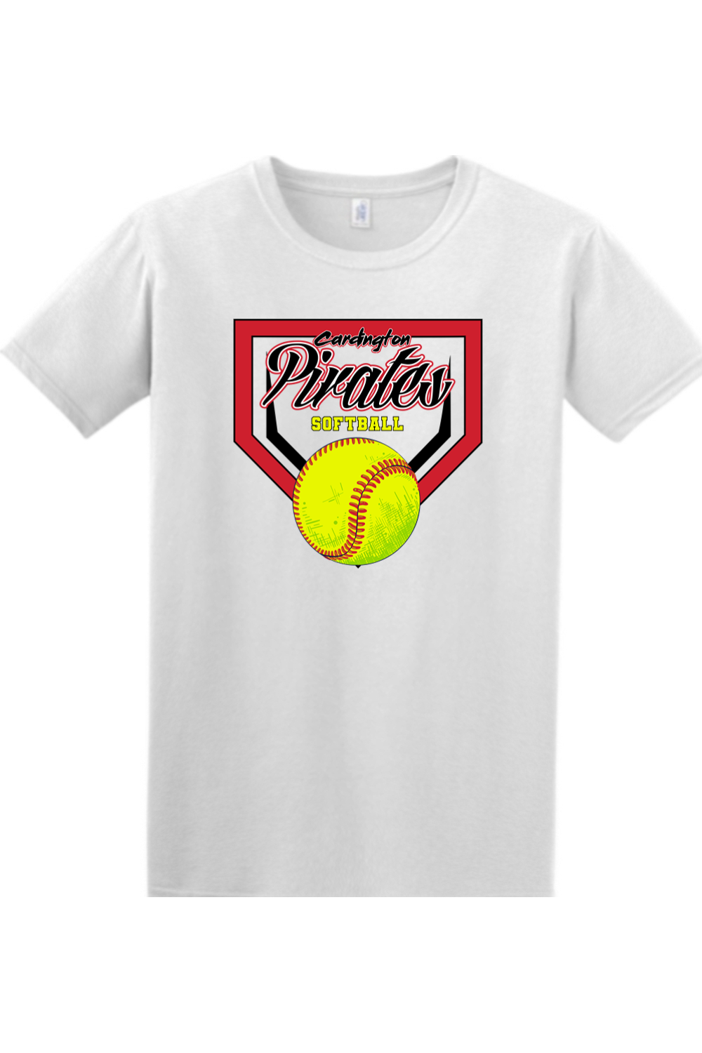 Cardington Pirates Softball DTF Softstyle T-Shirt