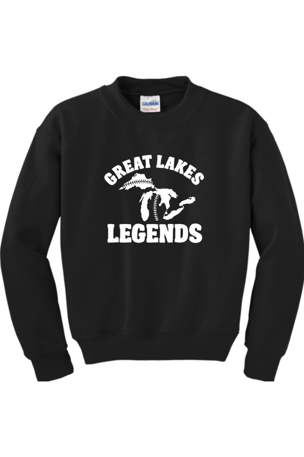 Great Lakes Legends Youth Heavy Blend Crewneck Sweatshirt