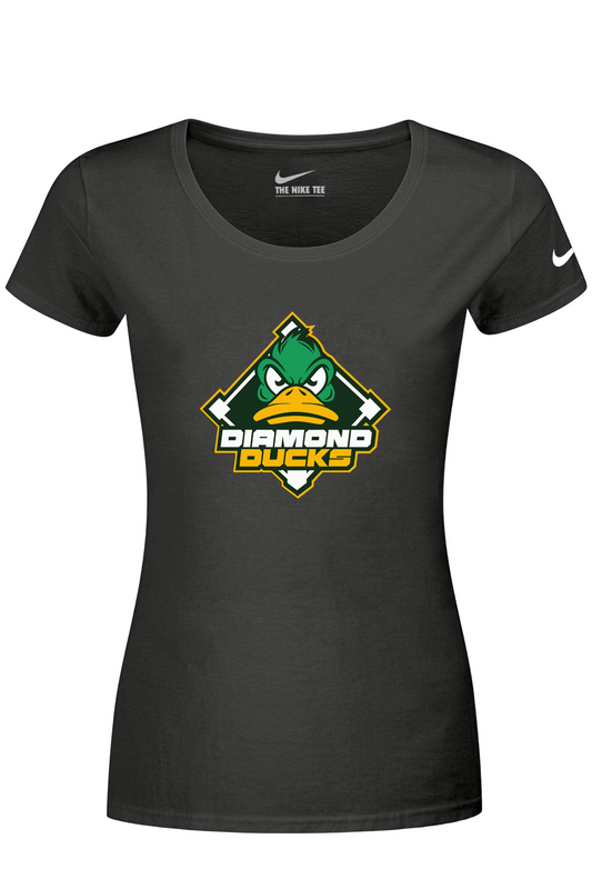 Diamond Ducks Nike Ladies Dri-FIT Cotton/Poly Scoop Neck Tee