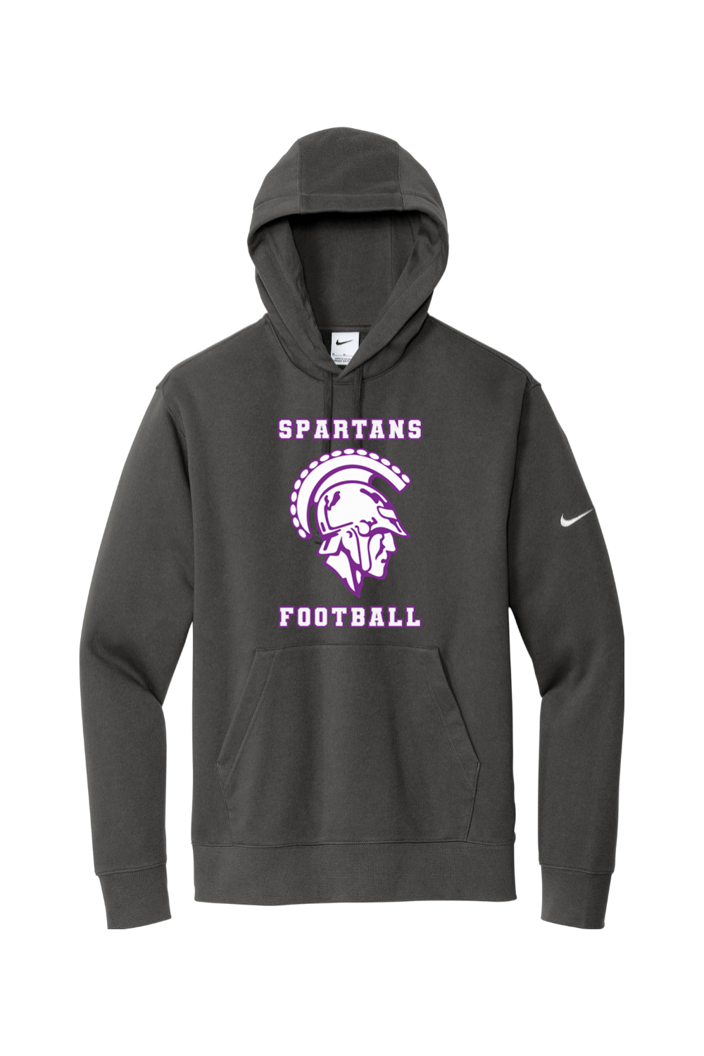 Spartans Football DTF Nike Club Fleece Sleeve Swoosh Pullover Hoodie