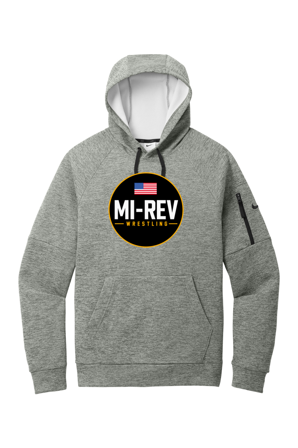 MI-REV Wrestling DTF Nike Therma-FIT Pocket Pullover Fleece Hoodie