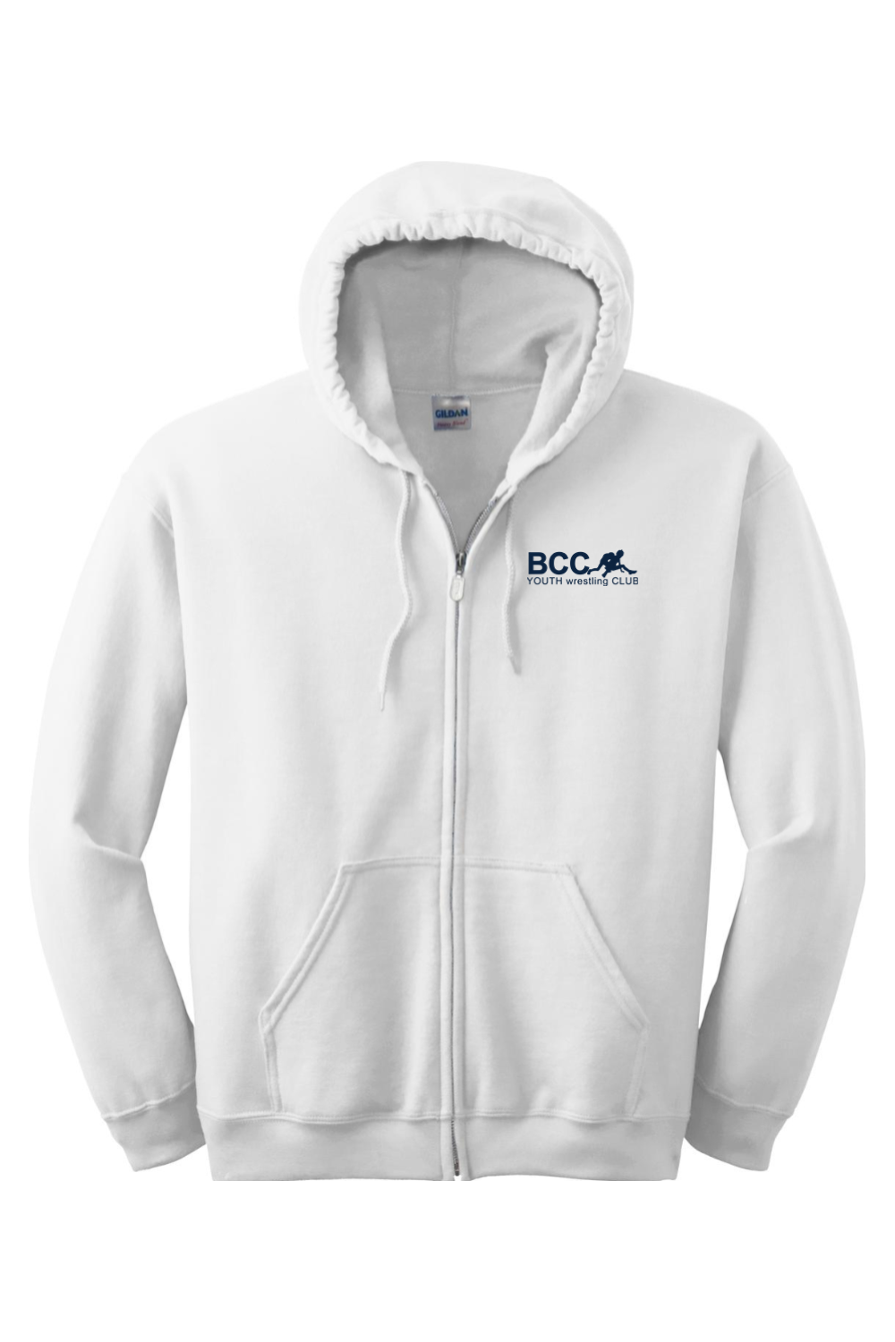 BCC Youth Wrestling Heavy Blend Full-Zip Hooded Sweatshirt