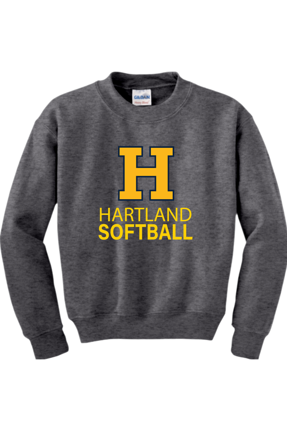 Hartland Softball Youth Heavy Blend Crewneck Sweatshirt