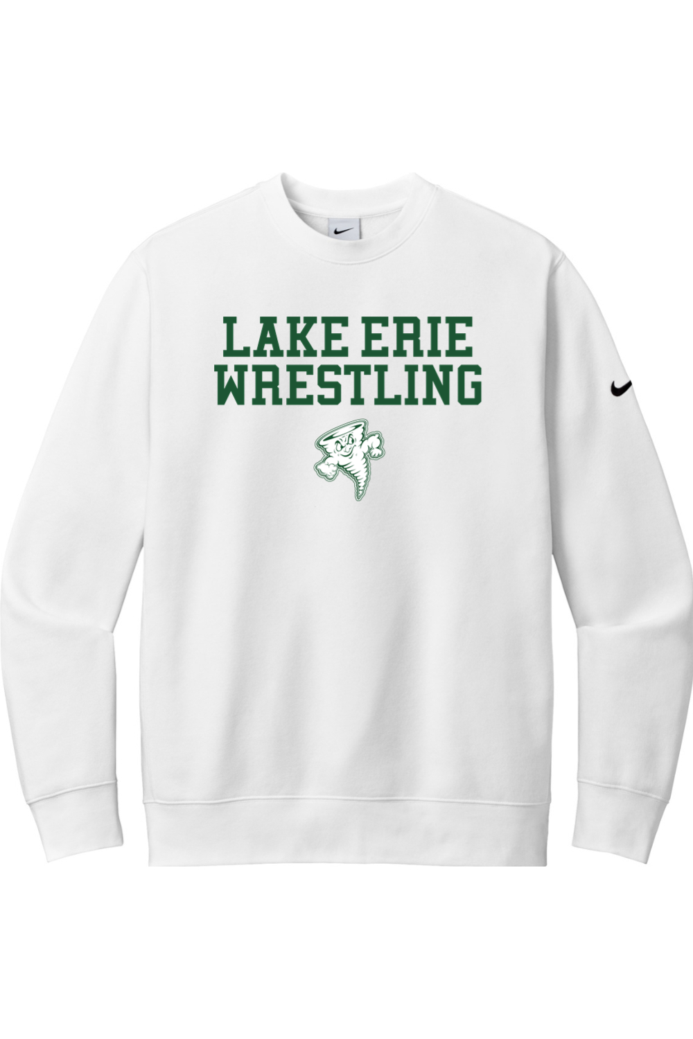 Lake Erie Wrestling DTF Nike Club Fleece Sleeve Swoosh Crew