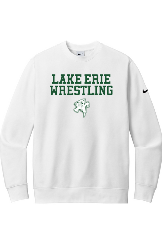 Lake Erie Wrestling DTF Nike Club Fleece Sleeve Swoosh Crew