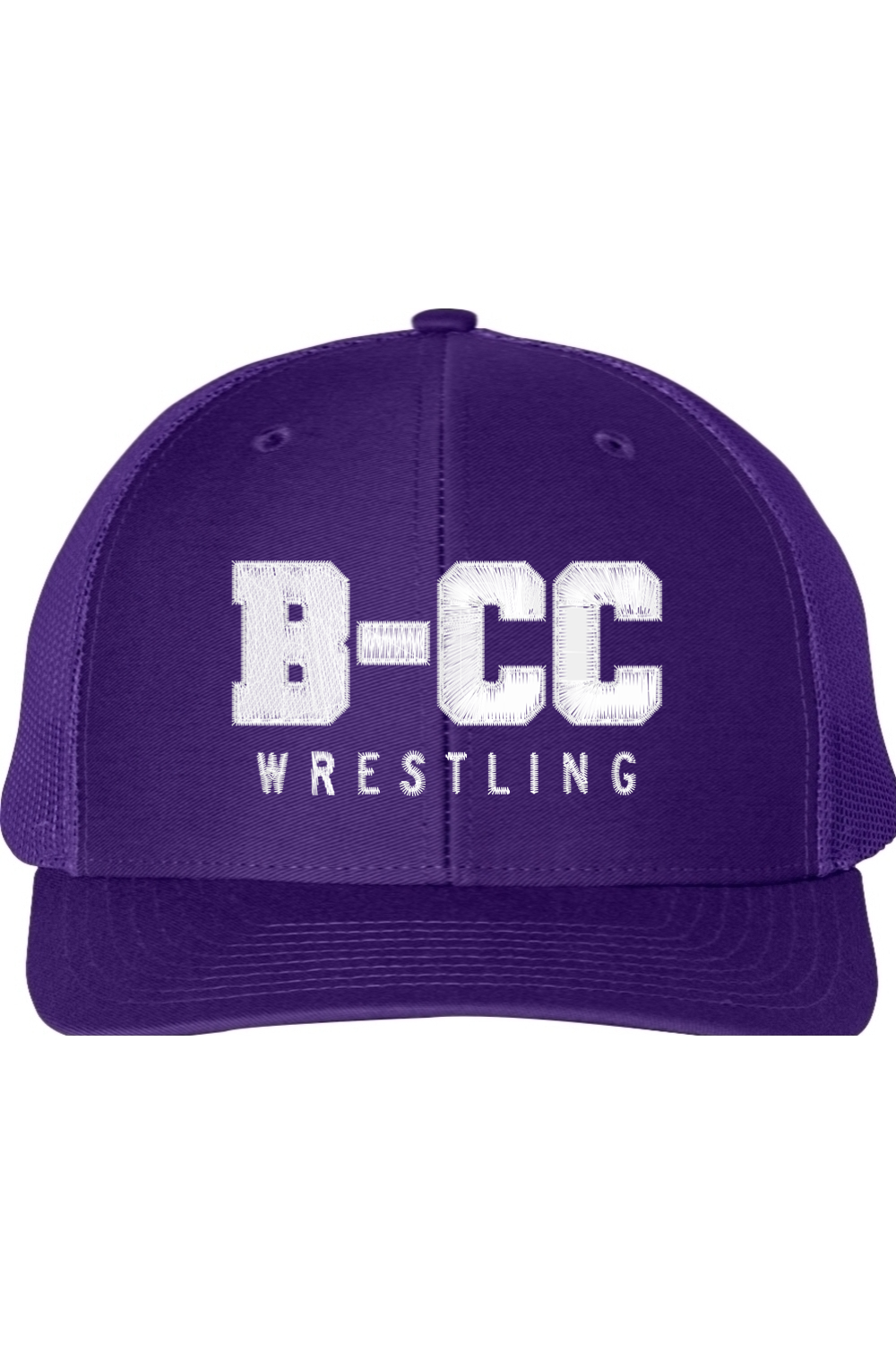 B-CC Wrestling Embroidery Snapback Trucker Cap