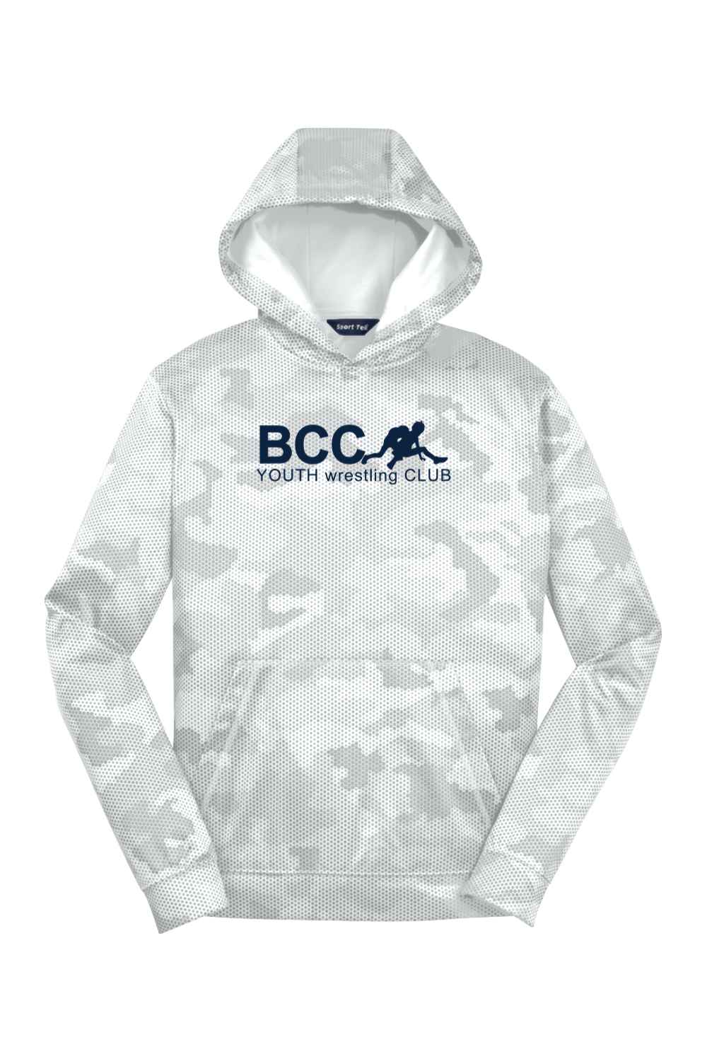 BCC Youth Wrestling YOUTH CamoHex Fleece Hooded Pullover