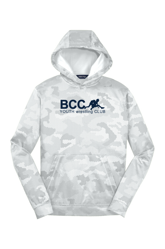 BCC Youth Wrestling YOUTH CamoHex Fleece Hooded Pullover