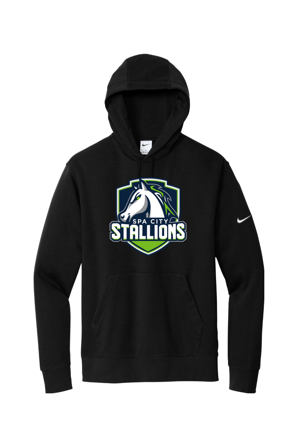 Spa City Stallions DTF Nike Club Fleece Sleeve Swoosh Pullover Hoodie