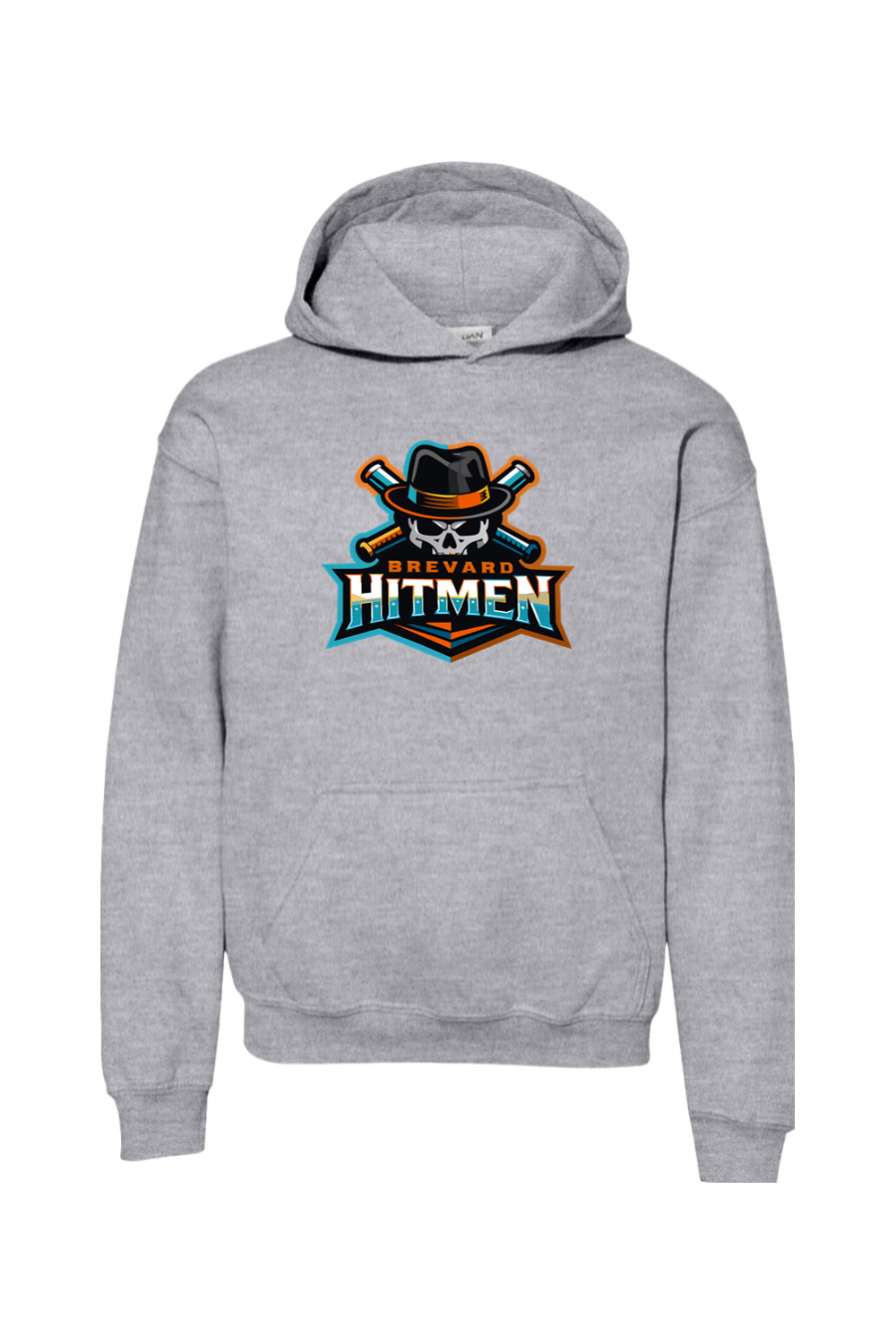 Brevard Hitmen DTF Youth Heavy Blend Hooded Sweatshirt