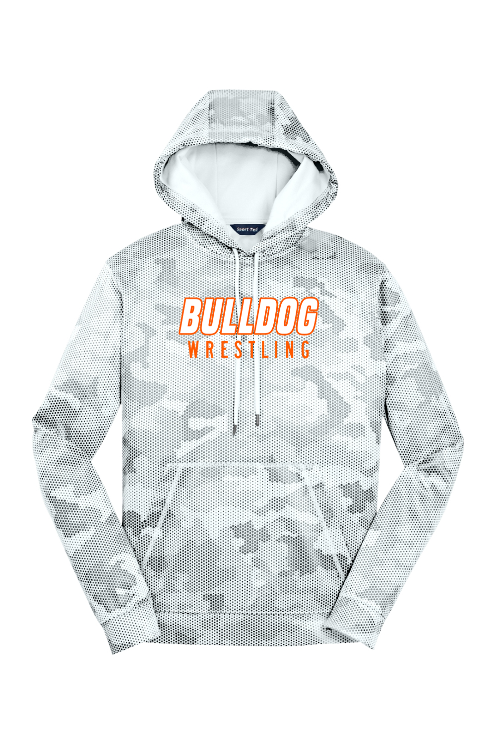 BC Boys Youth Wrestling DTF CamoHex Fleece Hooded Pullover