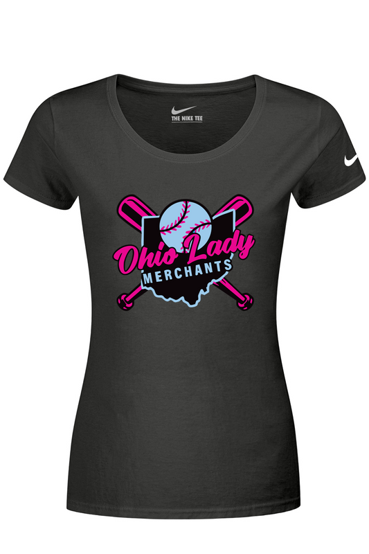 Ohio Lady Merchants Nike Ladies Dri-FIT Cotton/Poly Scoop Neck Tee