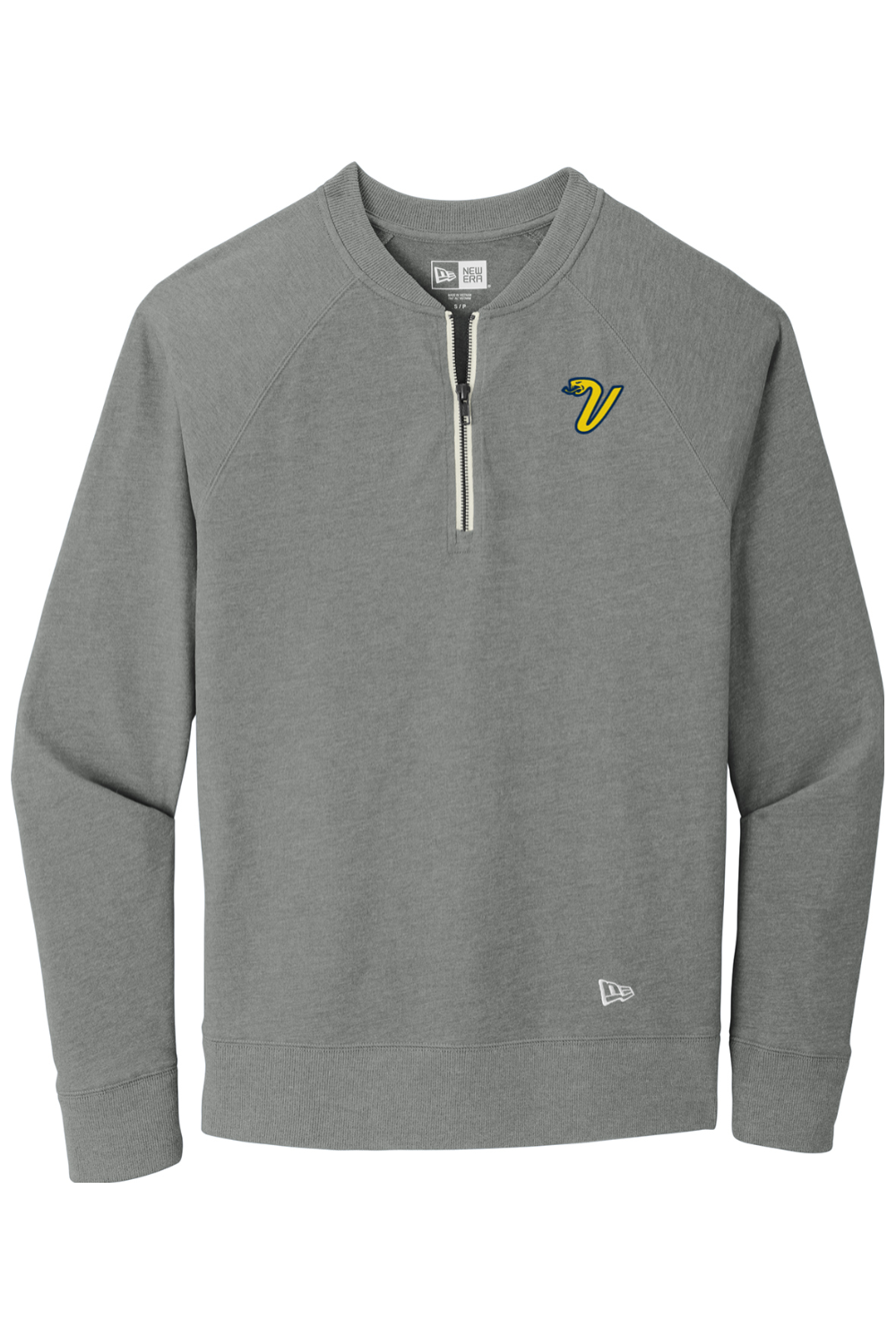 Greencastle Vipers OG New Era Sueded Cotton Blend 1/4-Zip Pullover