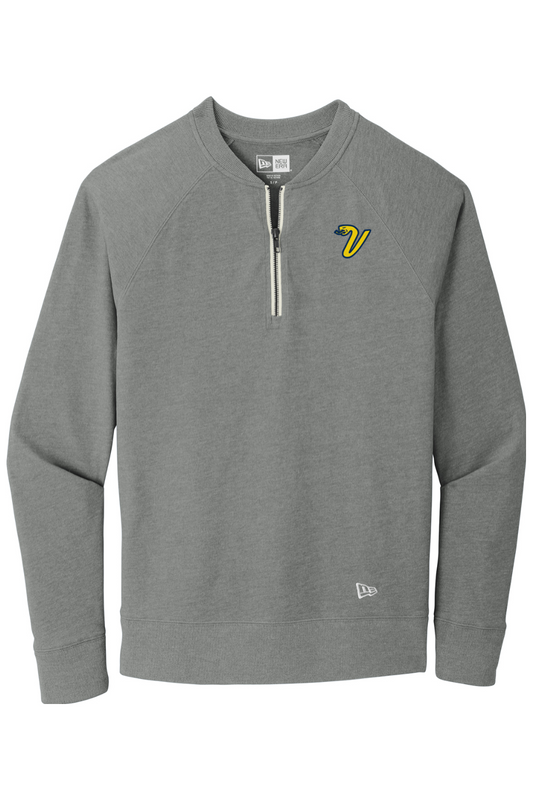 Greencastle Vipers OG New Era Sueded Cotton Blend 1/4-Zip Pullover