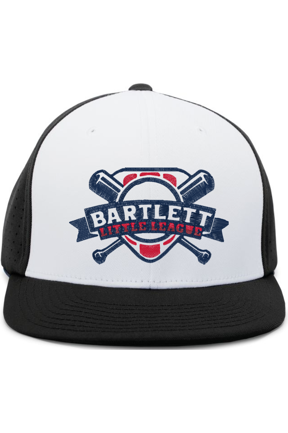 Bartlett Little League Baseball Embroidery Perforated F3 Performance Flexfit Cap