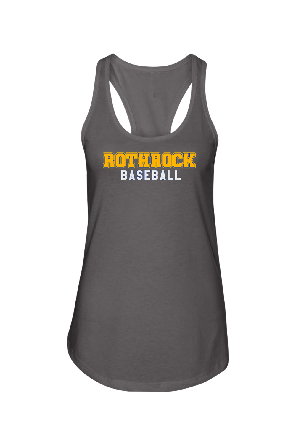 Rothrock Baseball Ladies Racerback Tank
