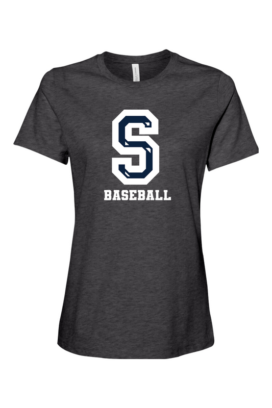 Sluggers Baseball Women’s Relaxed Fit Heather CVC Tee