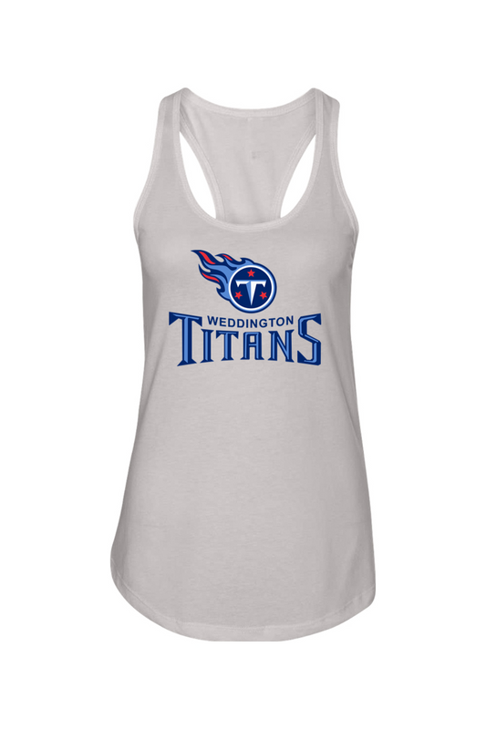 Weddington Titans Football DTF Ladies Racerback Tank