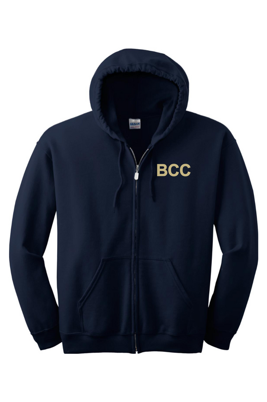 BCC Youth Wrestling Heavy Blend Full-Zip Hooded Sweatshirt