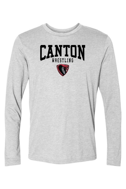 Canton Wrestling DTF Triblend Long Sleeve Crew