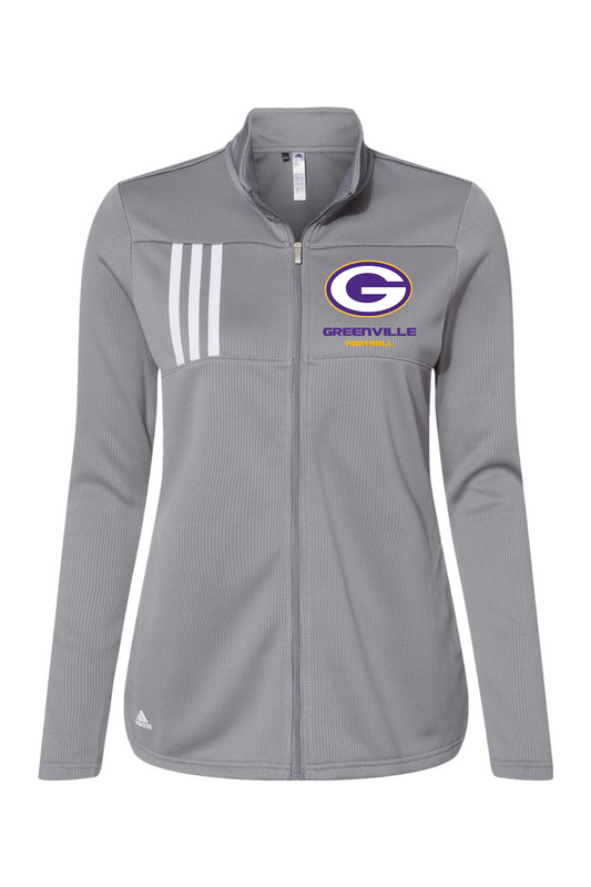 Greenville Football Adidas Women's 3-Stripes Double Knit Full-Zip