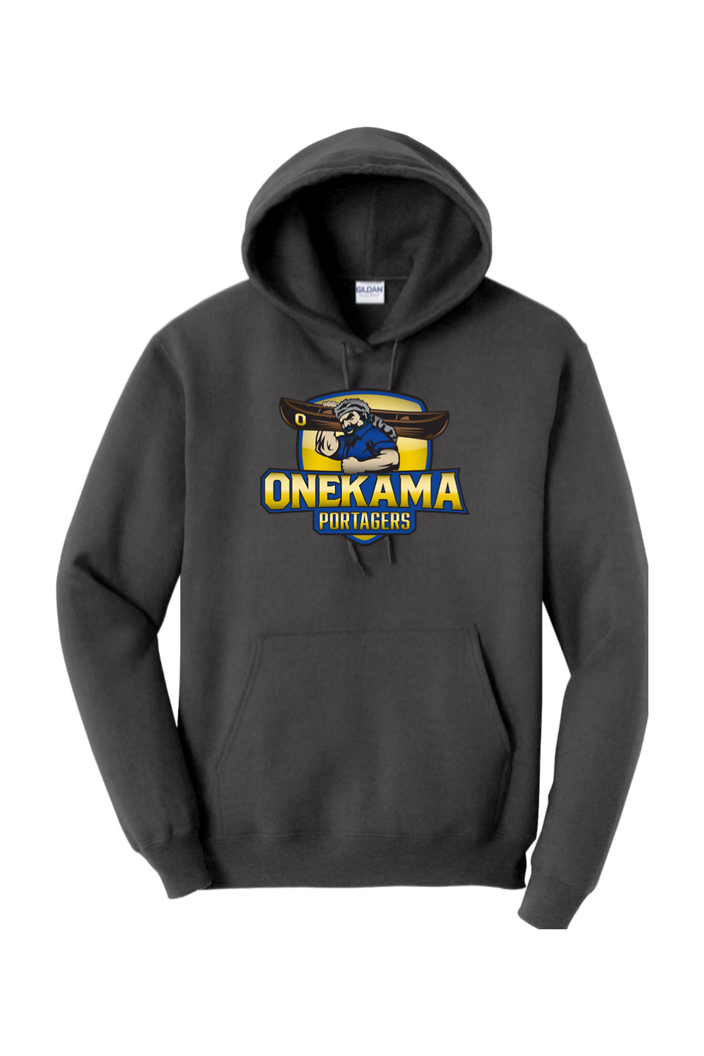 Onekama Portagers Football Heavy Blend Hooded Sweatshirt
