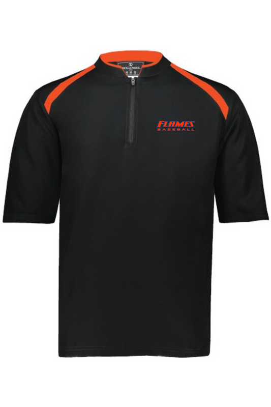 Flames MI Baseball DTF Clubhouse Short Sleeve Quarter-Zip Pullover
