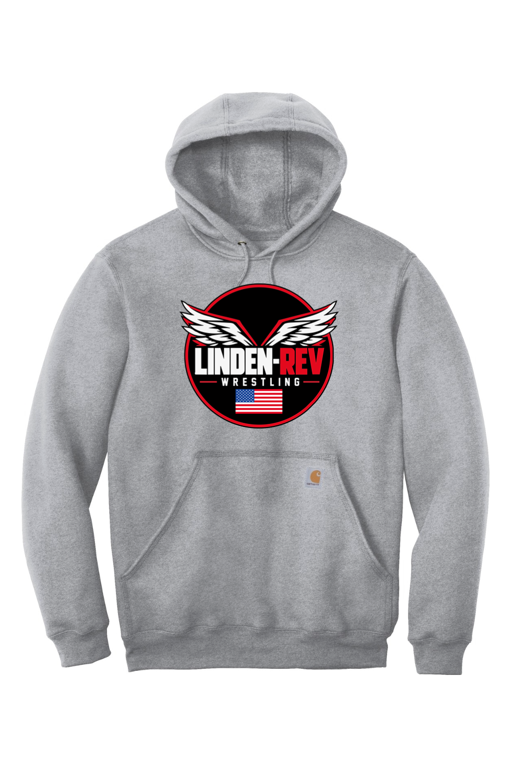 Linden Rev Wrestling DTF Carhartt Midweight Hooded Sweatshirt