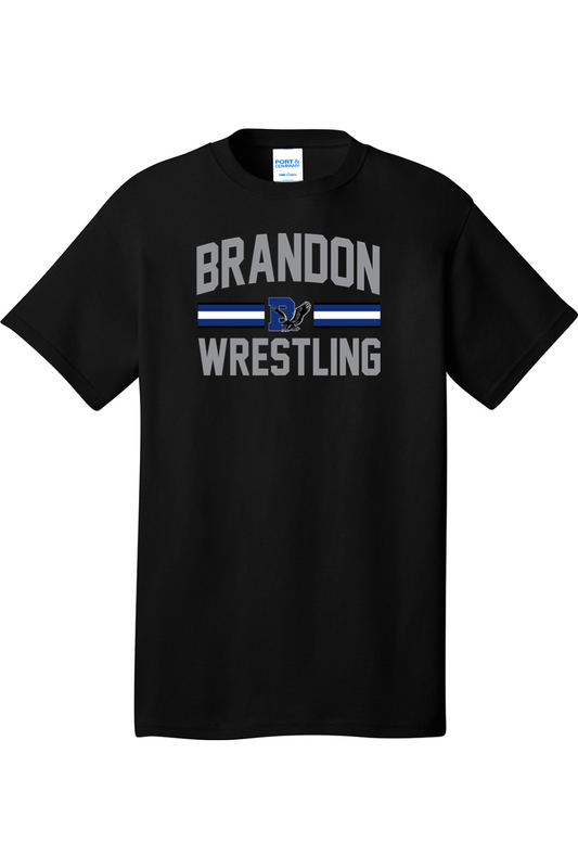 Brandon MS Wrestling DTF Tall Core Cotton Tee