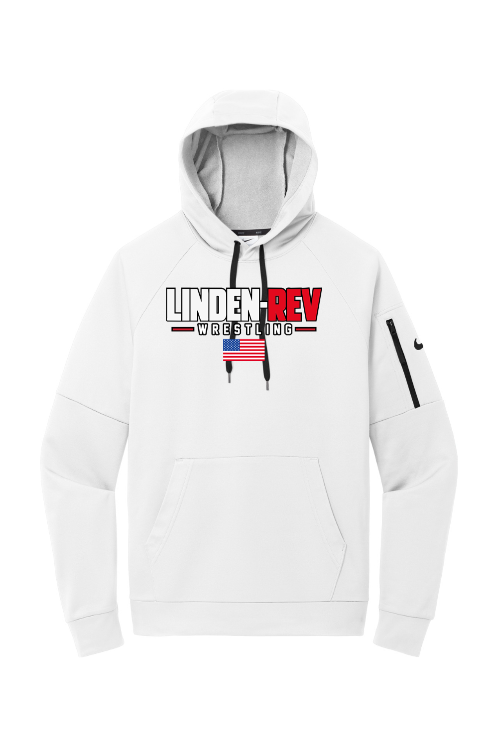 Linden Rev Wrestling DTF Nike Therma-FIT Pocket Pullover Fleece Hoodie