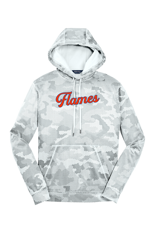 Flames MI Team DTF CamoHex Fleece Hooded Pullover