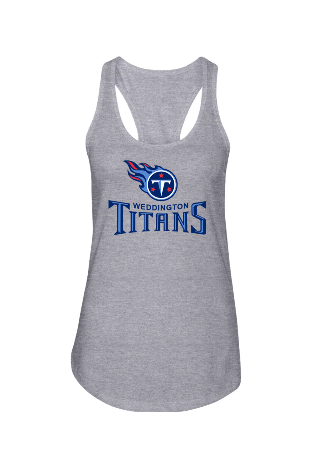 Weddington Titans Football DTF Ladies Racerback Tank