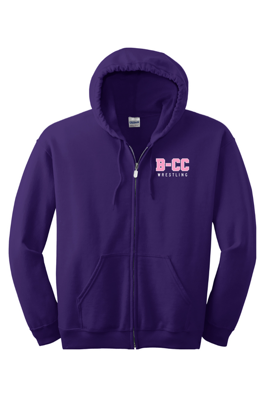 B-CC Wrestling DTF Heavy Blend Full-Zip Hooded Sweatshirt