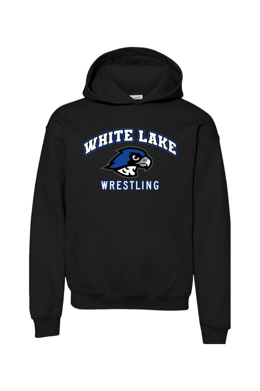 White Lake MS Wrestling DTF Youth Heavy Blend Hooded Sweatshirt