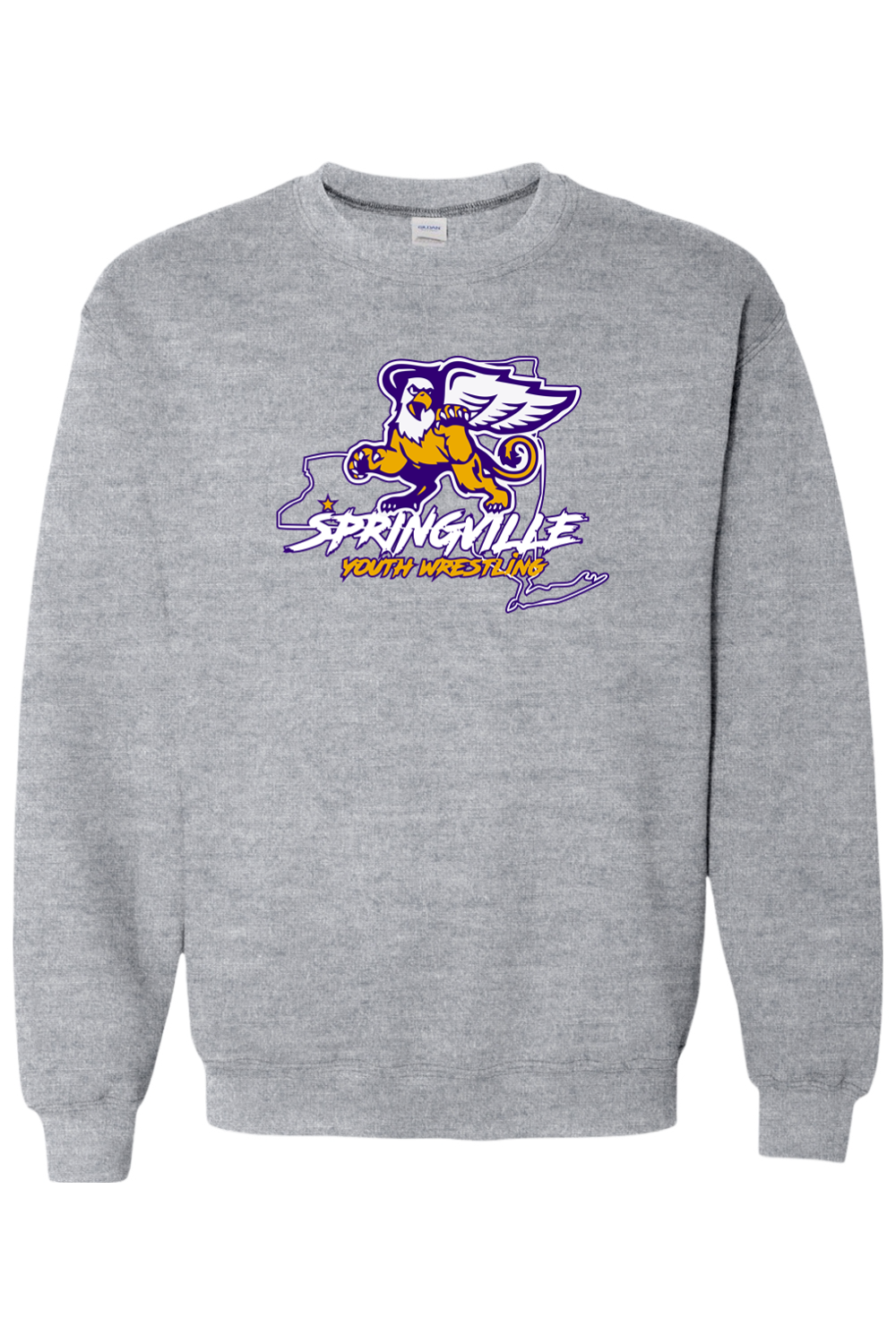 Springville Youth Wrestling Heavy Blend Crewneck Sweatshirt