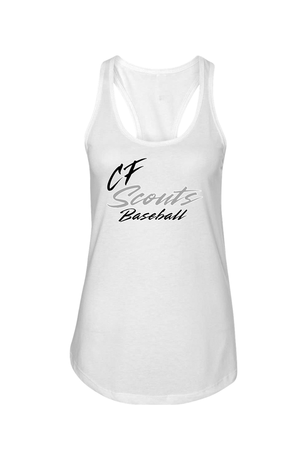 CF Scouts Baseball DTF Ladies Racerback Tank