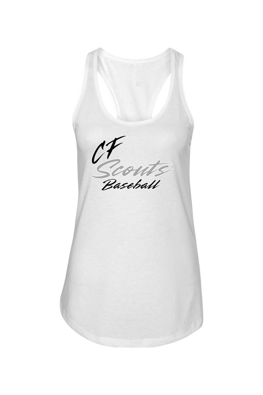 CF Scouts Baseball DTF Ladies Racerback Tank