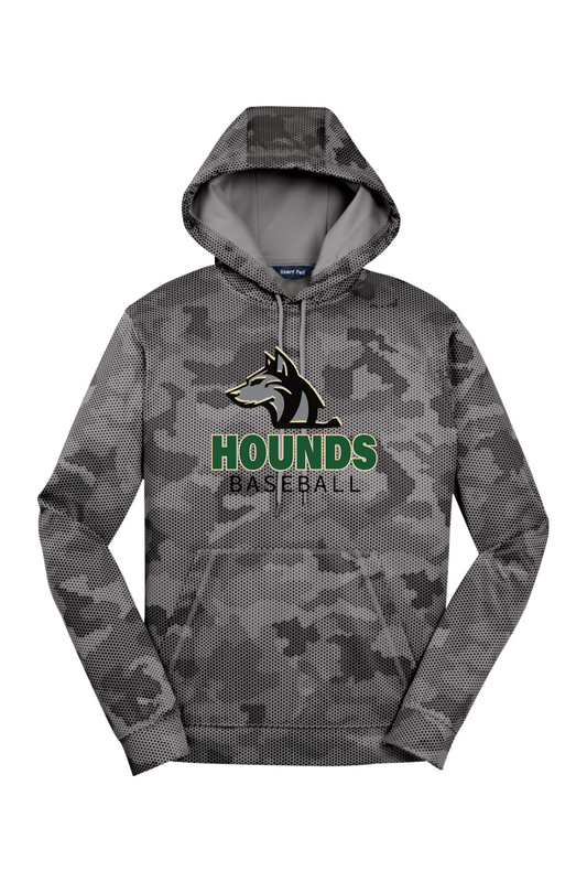 Hounds Baseball Sport-Wick CamoHex Fleece Hooded Pullover
