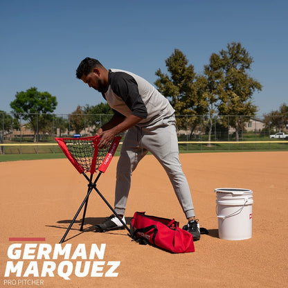 PowerNet Baseball Softball Portable Batting Practice Ball Caddy