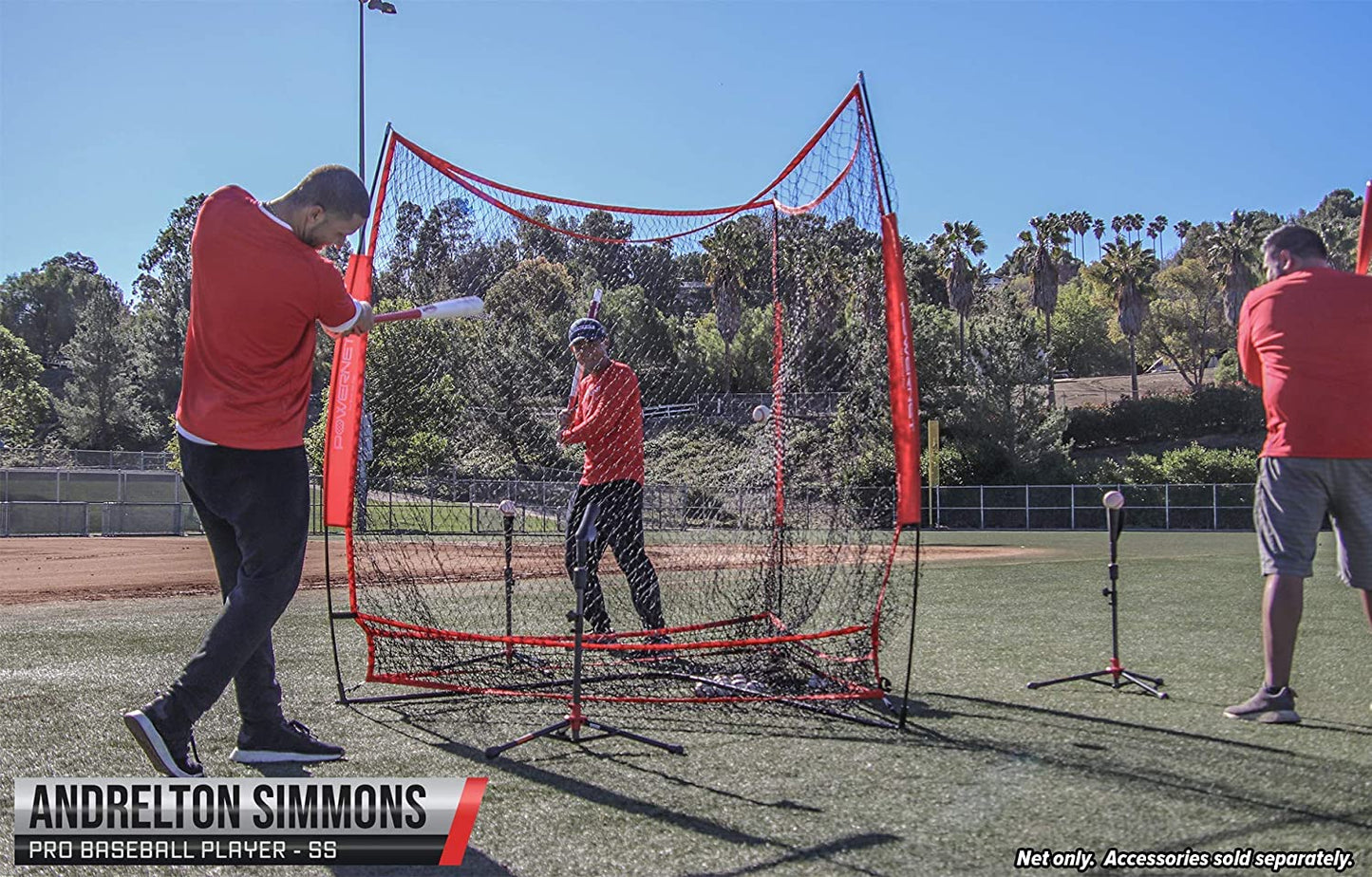 Triple Threat Net, 3 Way 7x7 Ft Baseball Training Net