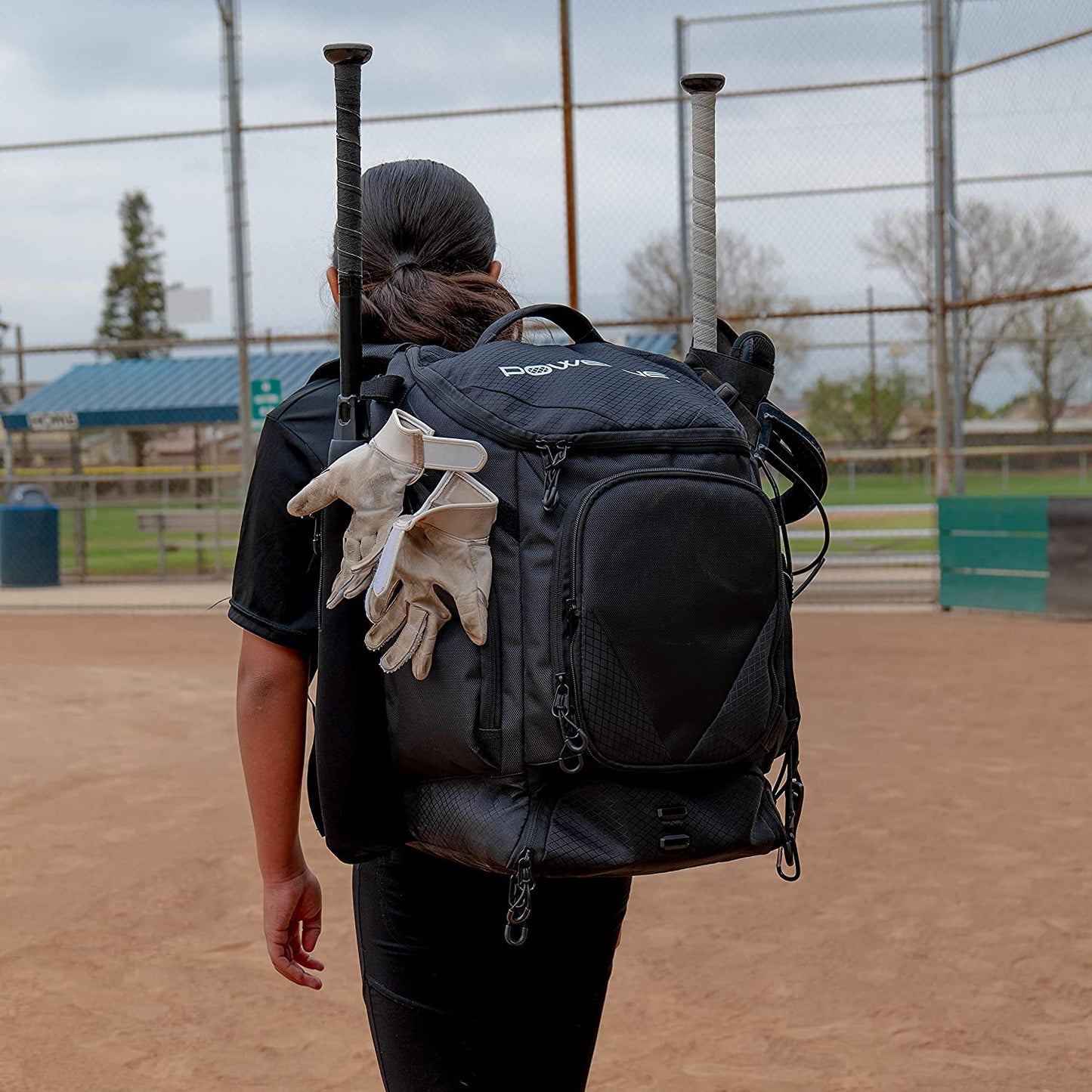 PowerNet Surge Baseball Softball Dual Bat and Equipment Backpack Bag