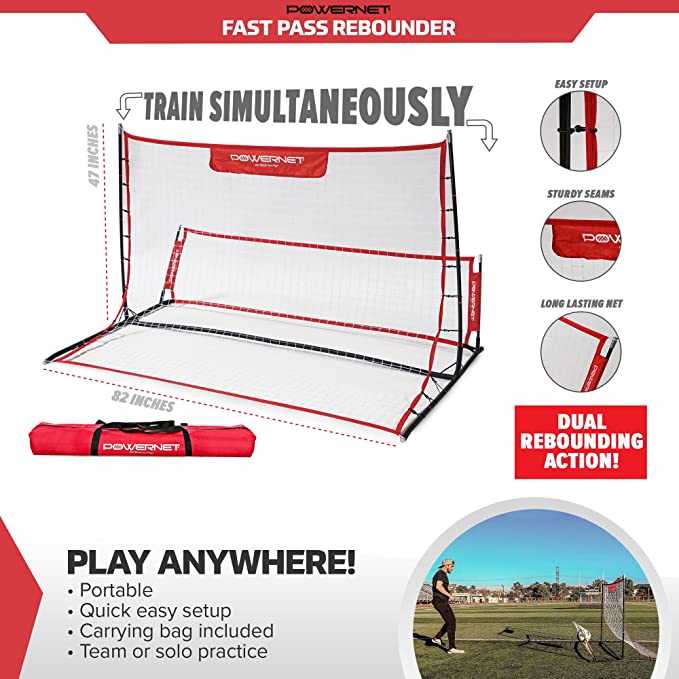 Fast Pass Rebounder Soccer Trainer 6x4 FT