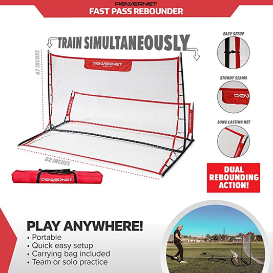 Fast Pass Rebounder Soccer Trainer 6x4 FT